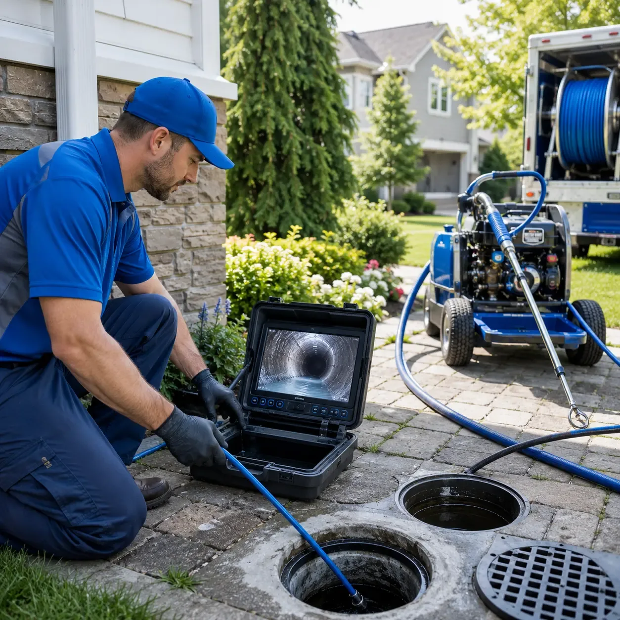 Outdoor drain cleaning professionals serving Falmouth, MI