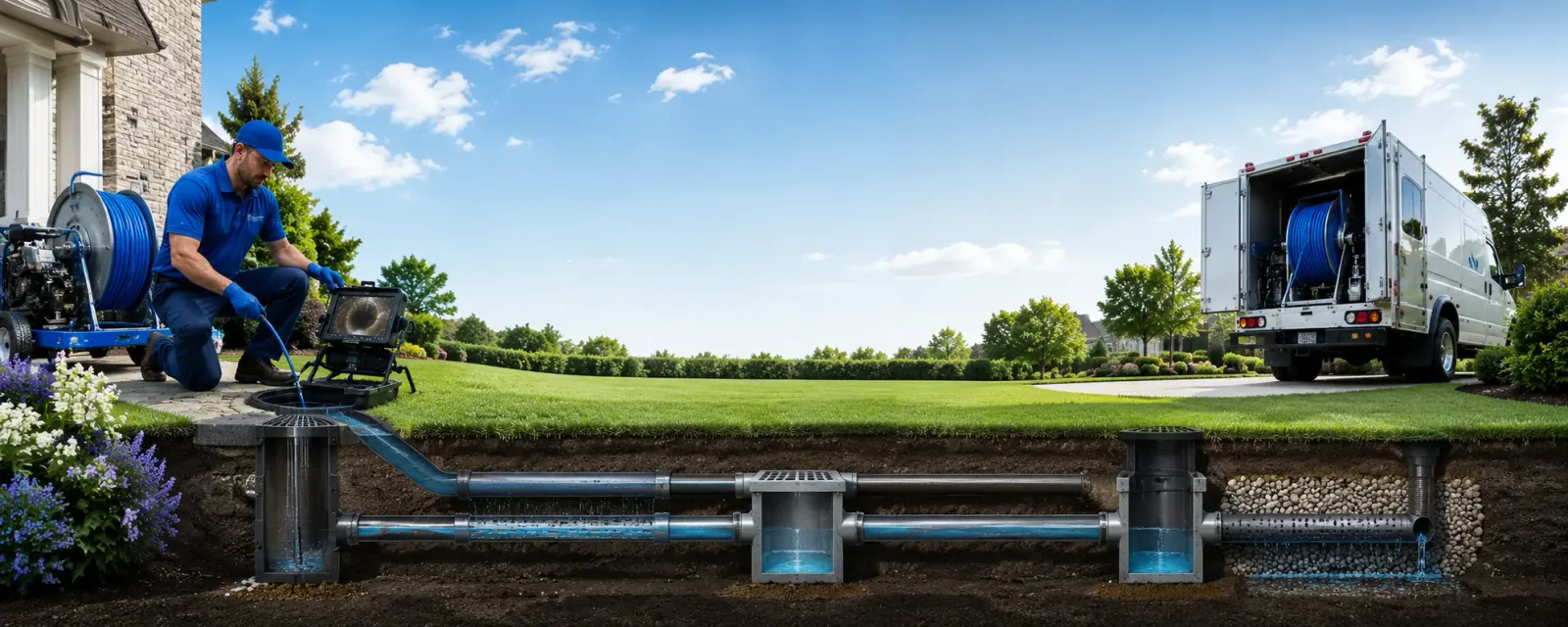 Outdoor drain cleaning information for Falmouth, MI